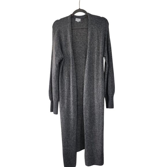 Song of Style Revolve Tommy Cardigan long maxi duster in heather Grey belted - Picture 4 of 10